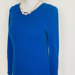 J.Crew Blue Crew-Neck Sweater